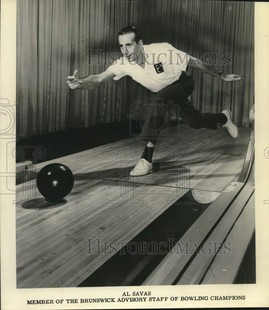 Press Photo Bowler Al Savas - sas22829- Historic Images