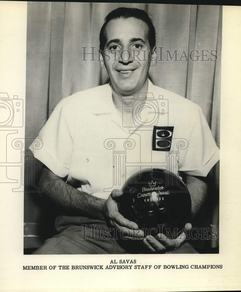 Press Photo Bowler Al Savas - sas22830- Historic Images