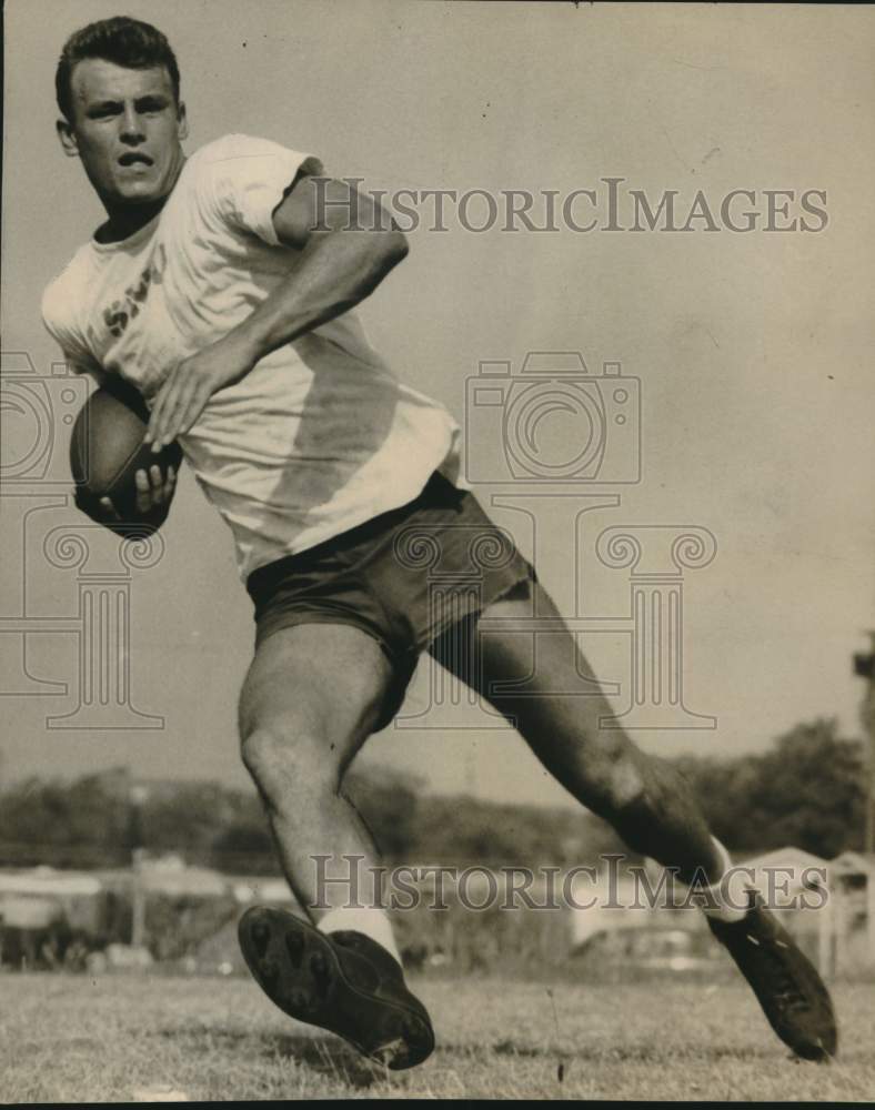 Press Photo Southern Methodist University Football Player Dick McKissack- Historic Images