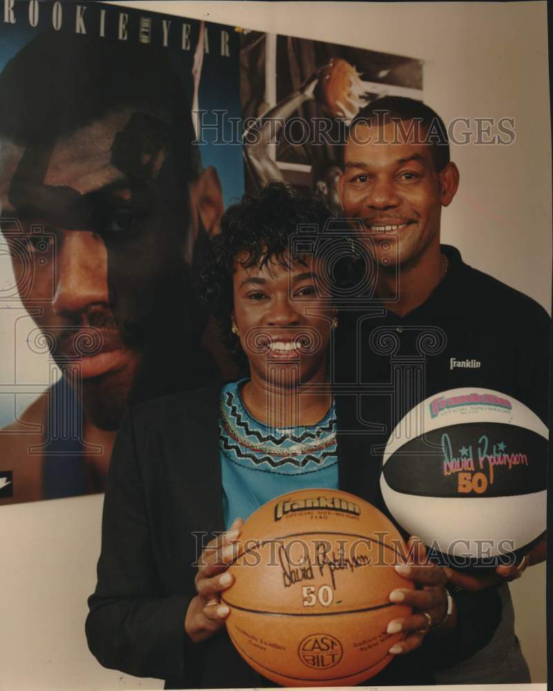 1991 Press Photo Basketball Player David Robinson&#39;s Parents Ambrose &amp; Freda- Historic Images