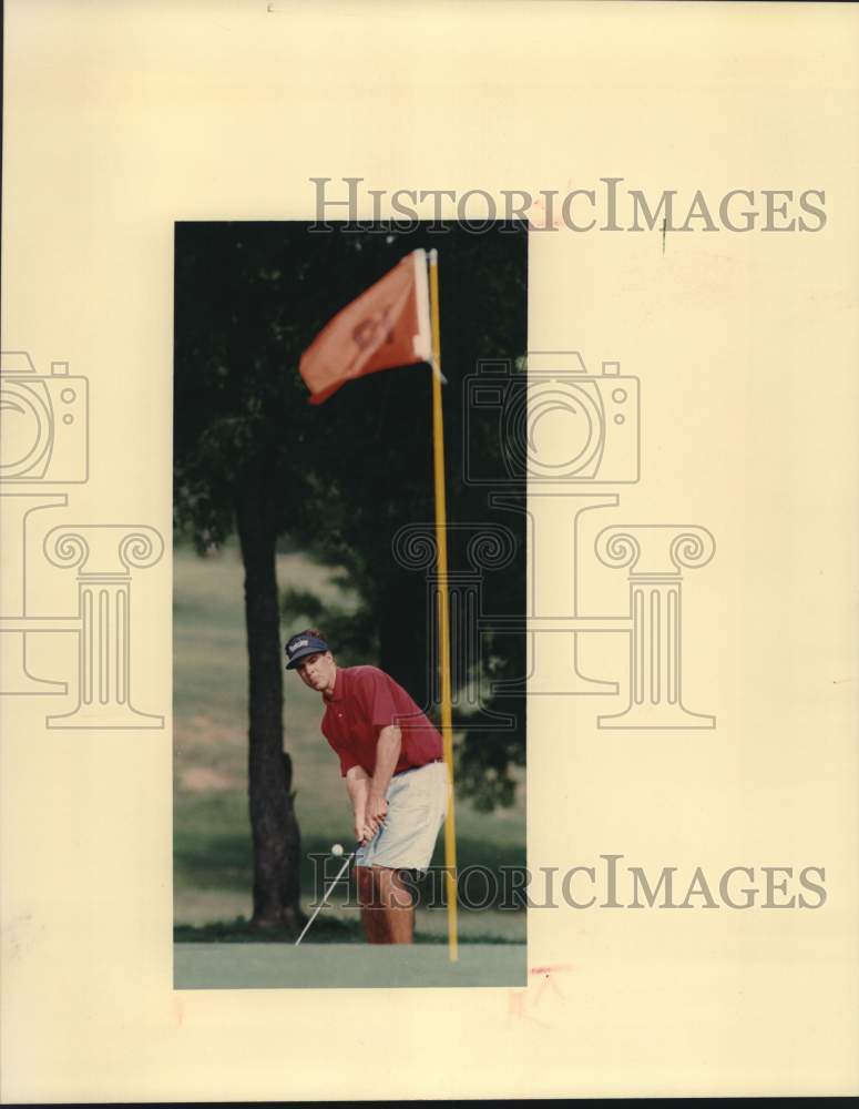 1992 Press Photo Golfer Josh Zimlich in Men&#39;s City Tournament at Willow Springs- Historic Images