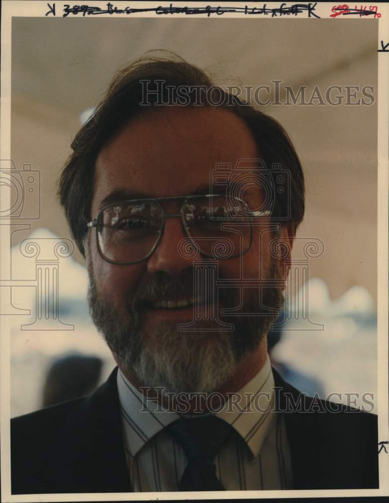 1990 Press Photo Texas Football Inc. Managing General Partner Larry Benson- Historic Images