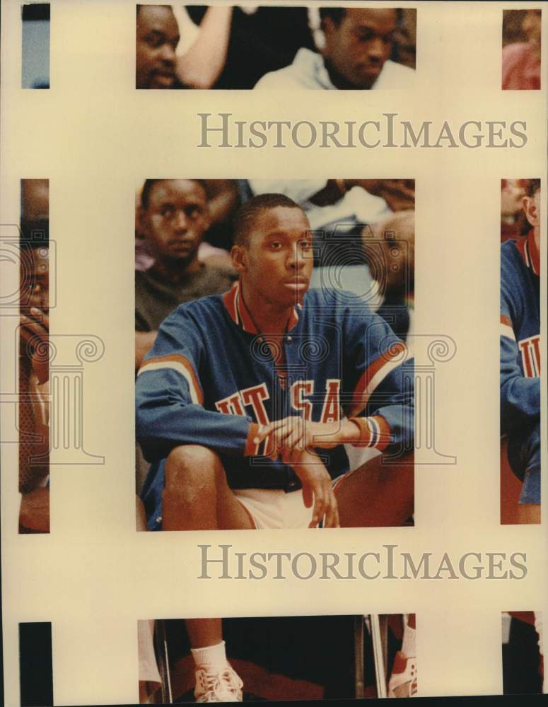 1990 Press Photo University of Texas San Antonio Basketball Player Keith Horne- Historic Images