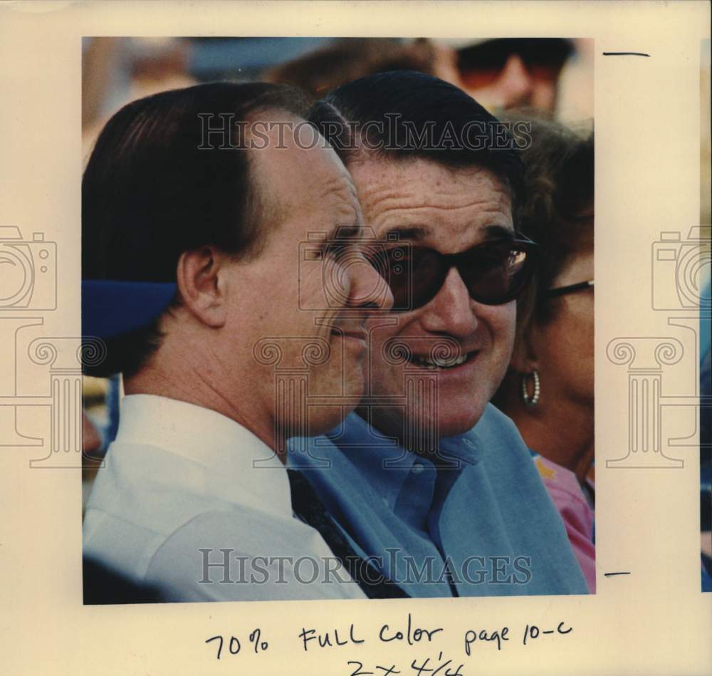 1991 Press Photo LA Dodgers Officials at San Antonio Missions Baseball Game- Historic Images