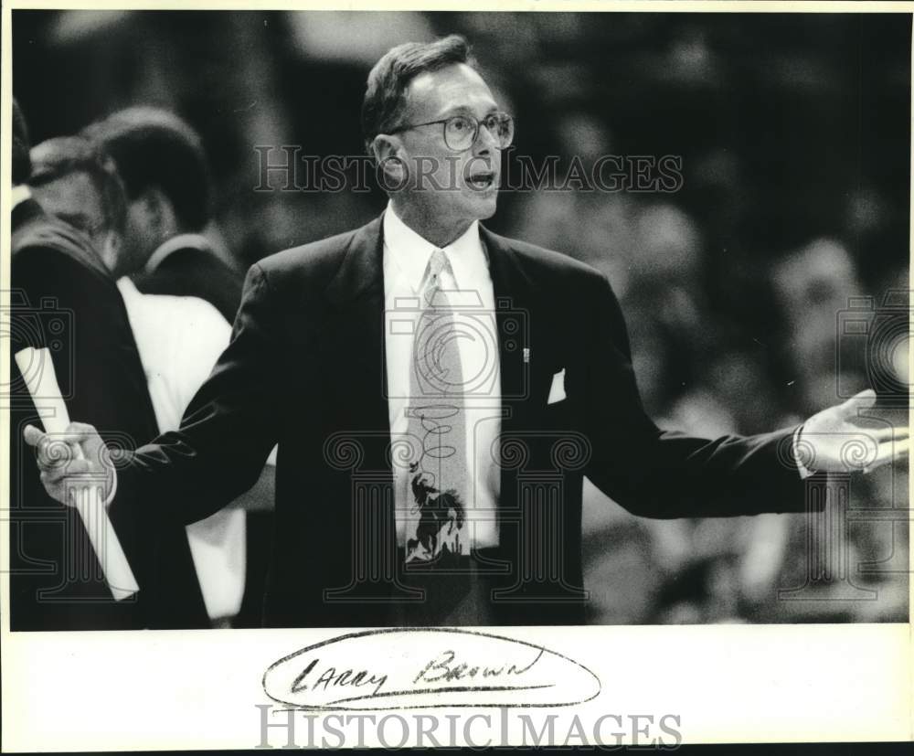 Press Photo Basketball Coach Larry Brown - sas23041- Historic Images