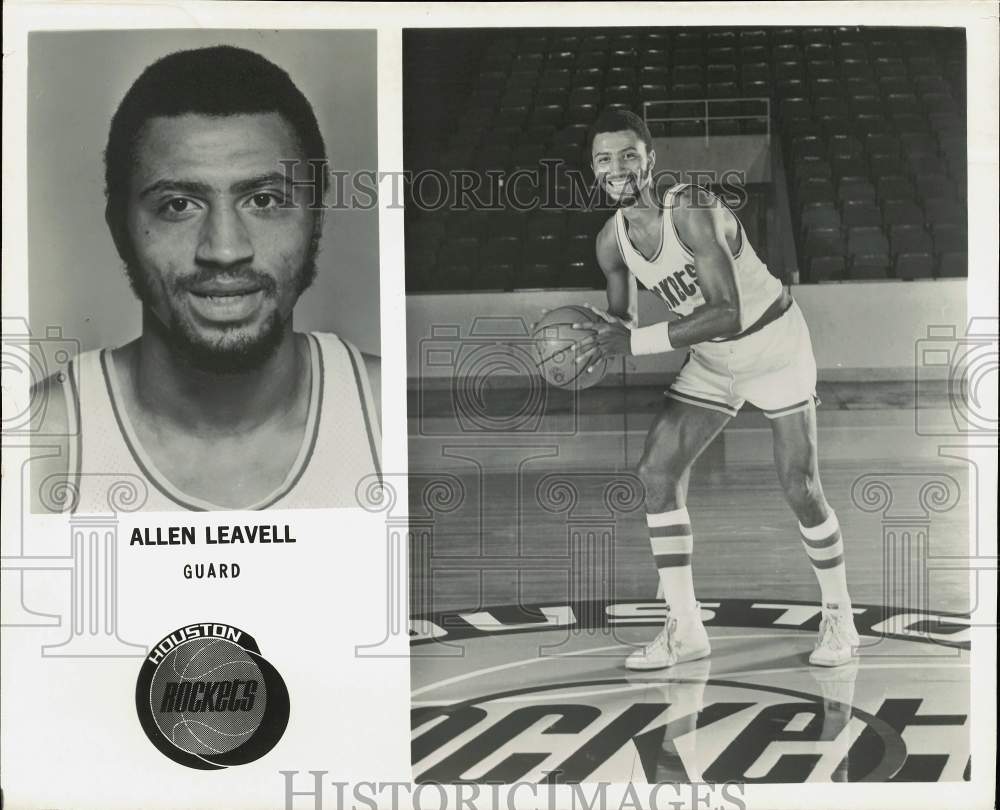 Press Photo Houston Rockets basketball player Allen Leavell - sas23585- Historic Images