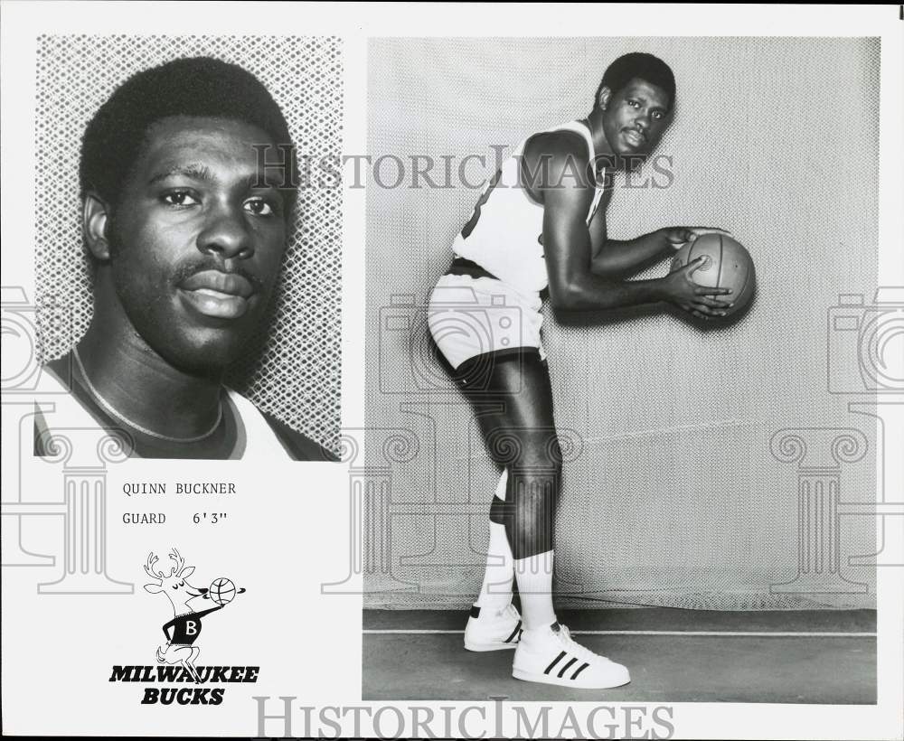 Press Photo Milwaukee Bucks Basketball Player Quinn Buckner - sas23629- Historic Images