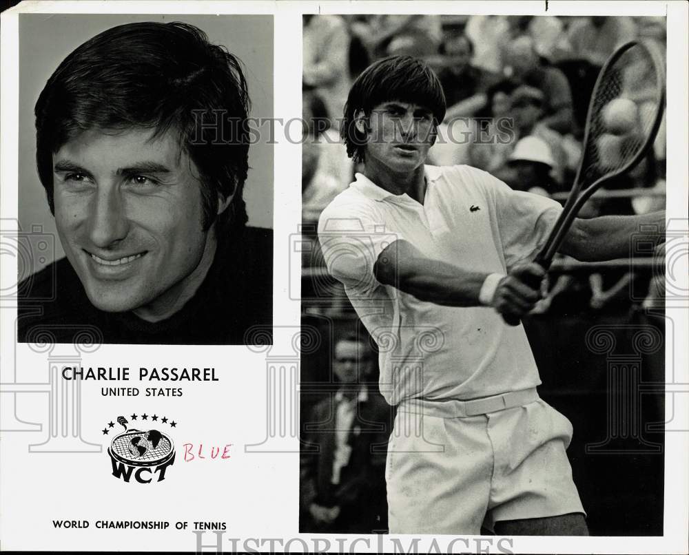 Press Photo Tennis Player Charlie Passarel - sas23667- Historic Images