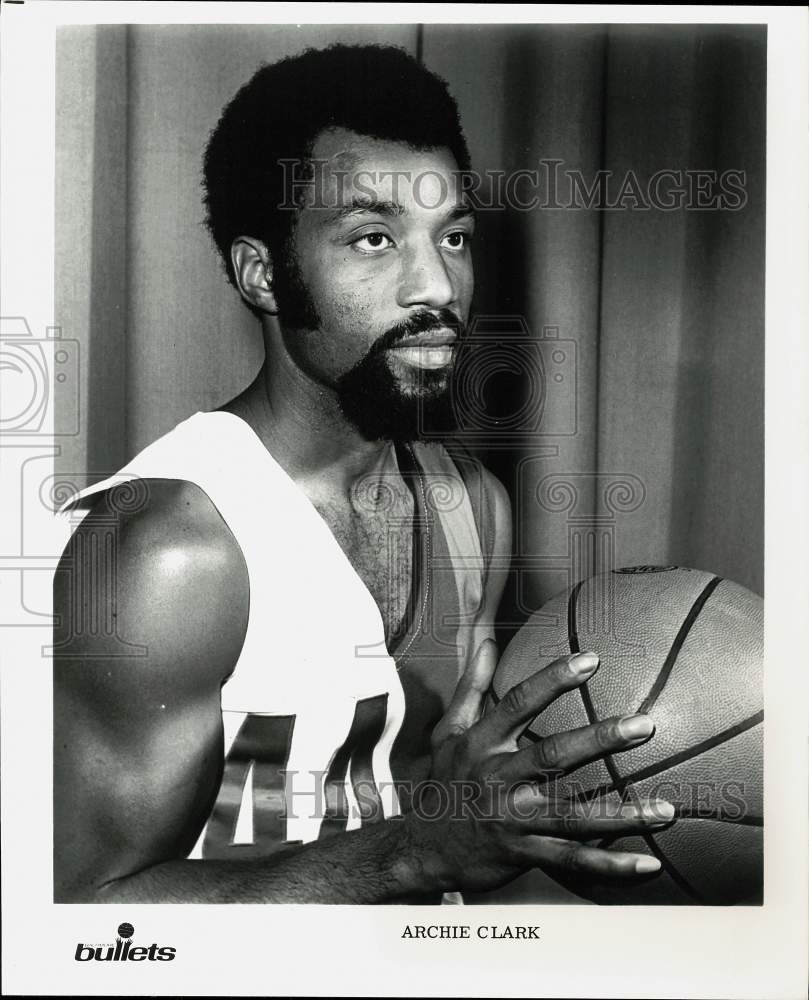 Press Photo Washington Bullets Basketball Player Archie Clark - sas23863- Historic Images