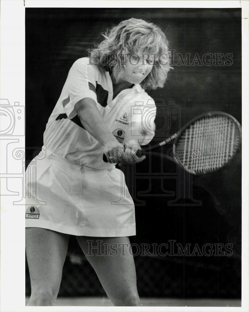 1988 Press Photo San Antonio Racquets team tennis player Beverly Bowes- Historic Images