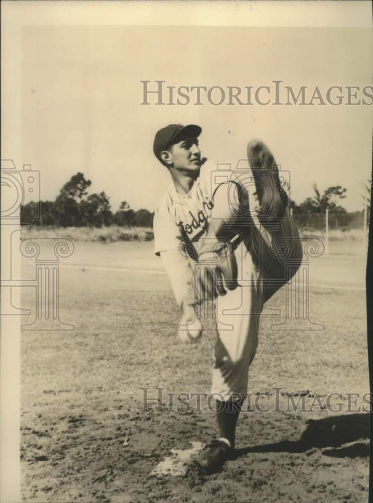 1948 Press Photo Baseball Player Ralph Branca, Dodgers Pitcher - sax00419- Historic Images