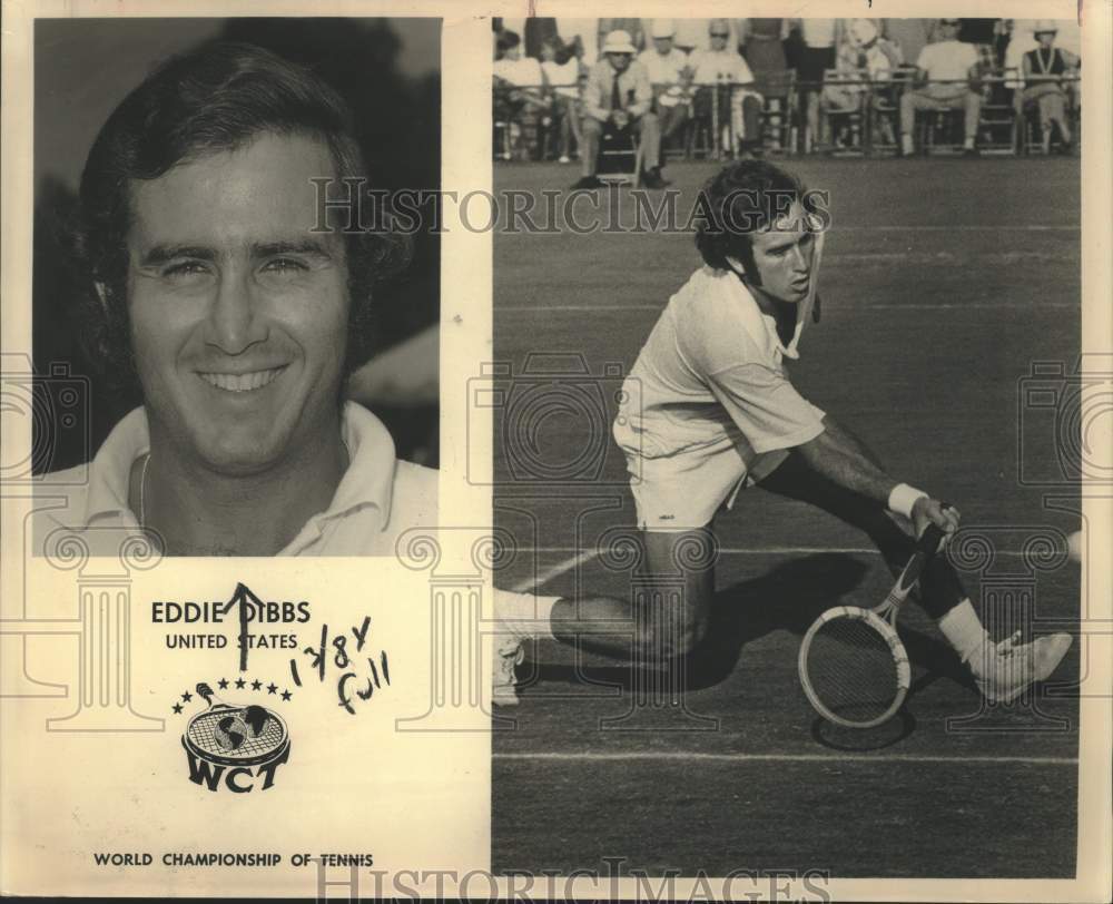 Press Photo Tennis Player Eddie Dibbs - sax01039- Historic Images