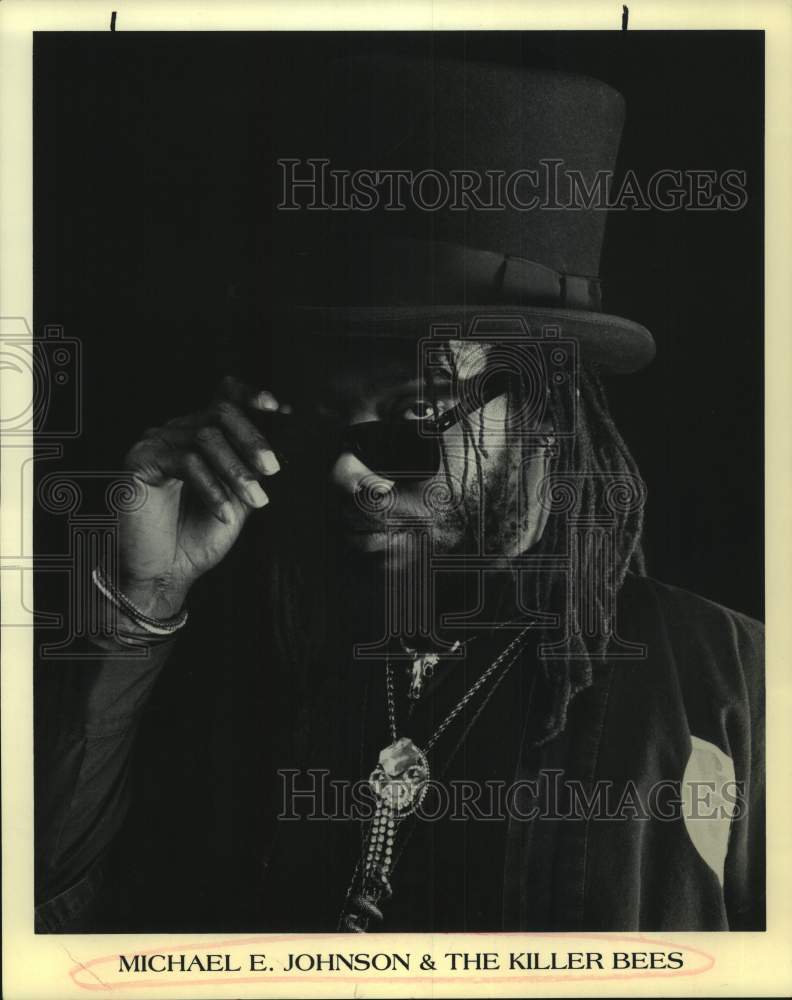 Press Photo Musician Michael E. Johnson of The Killer Bees - sax01569