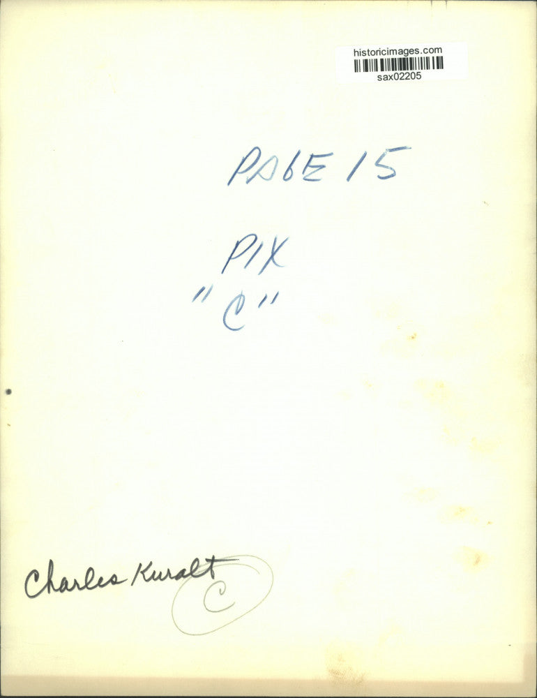 Press Photo Charles Kuralt, News Correspondent - sax02205