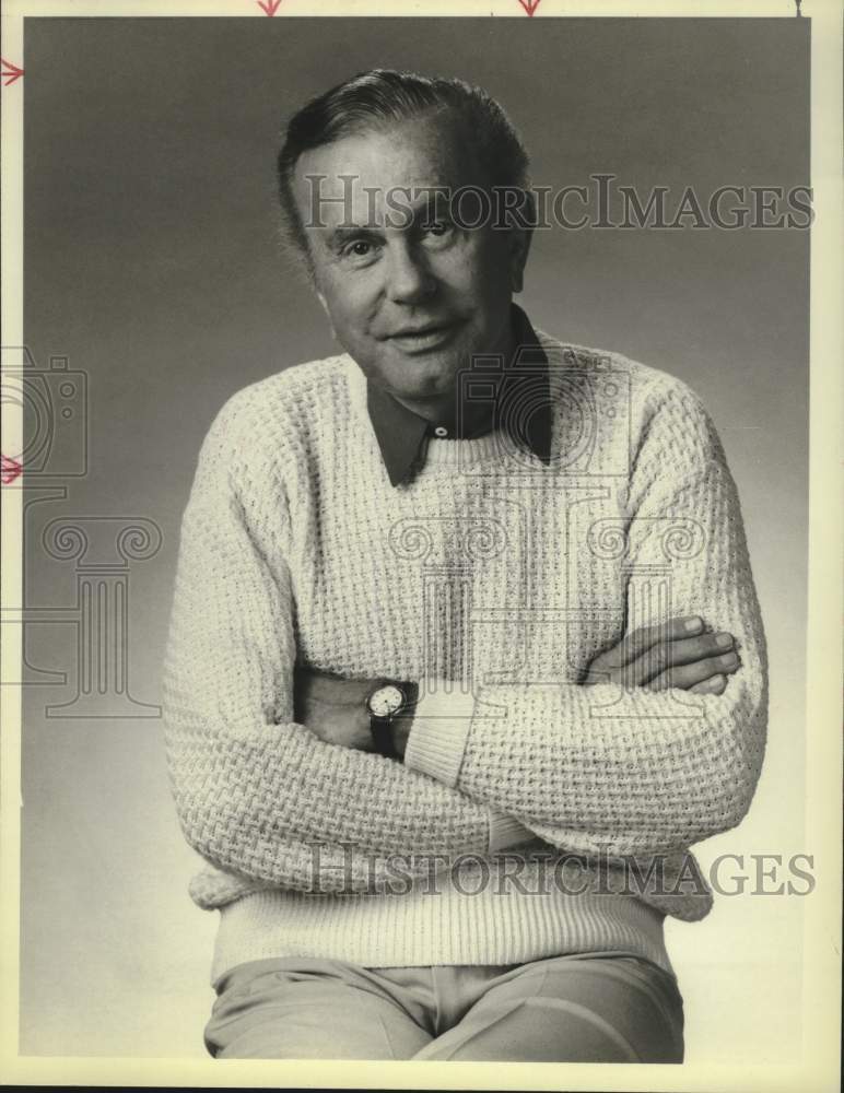 1986 Press Photo Actor Jack Paar in "Jack Paar Comes Home" Television Special- Historic Images