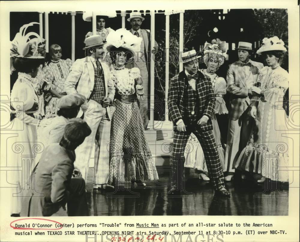 Press Photo Entertainer Donald O'Connor in Music Man on Texaco Star Theater- Historic Images