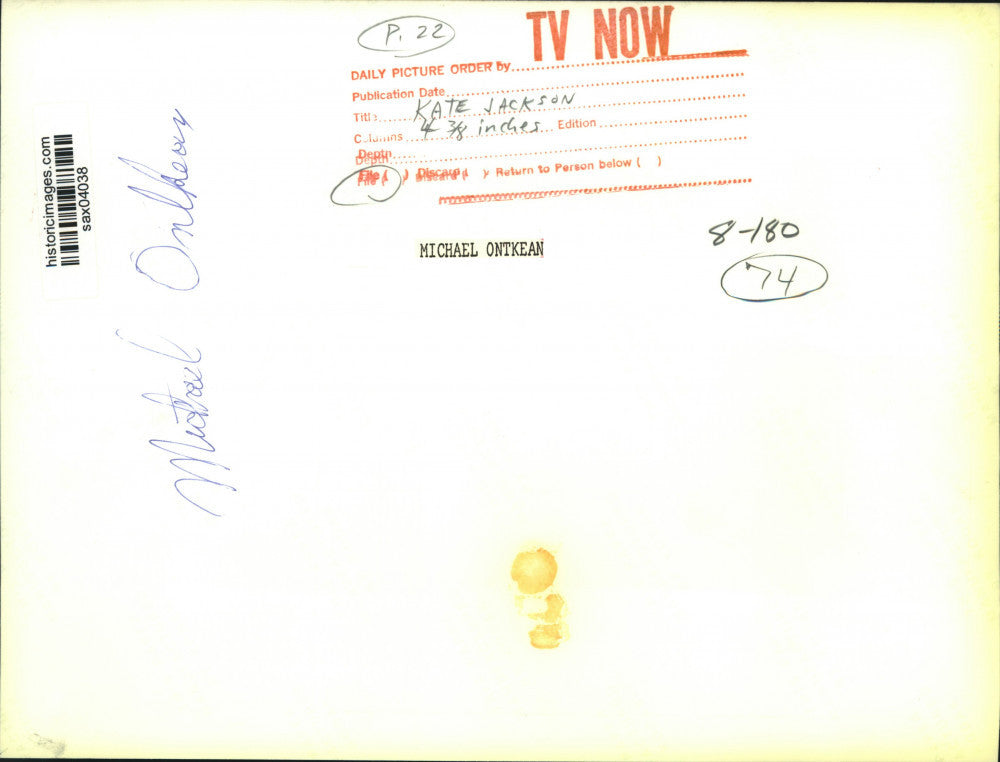 1974 Press Photo Actors Michael Ontkean and Kate Jackson in scene - sax04038