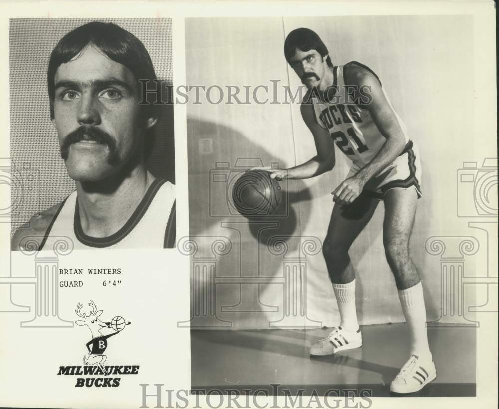 Press Photo Brian Winters, Milwaukee Bucks Basketball Player - sax04654- Historic Images