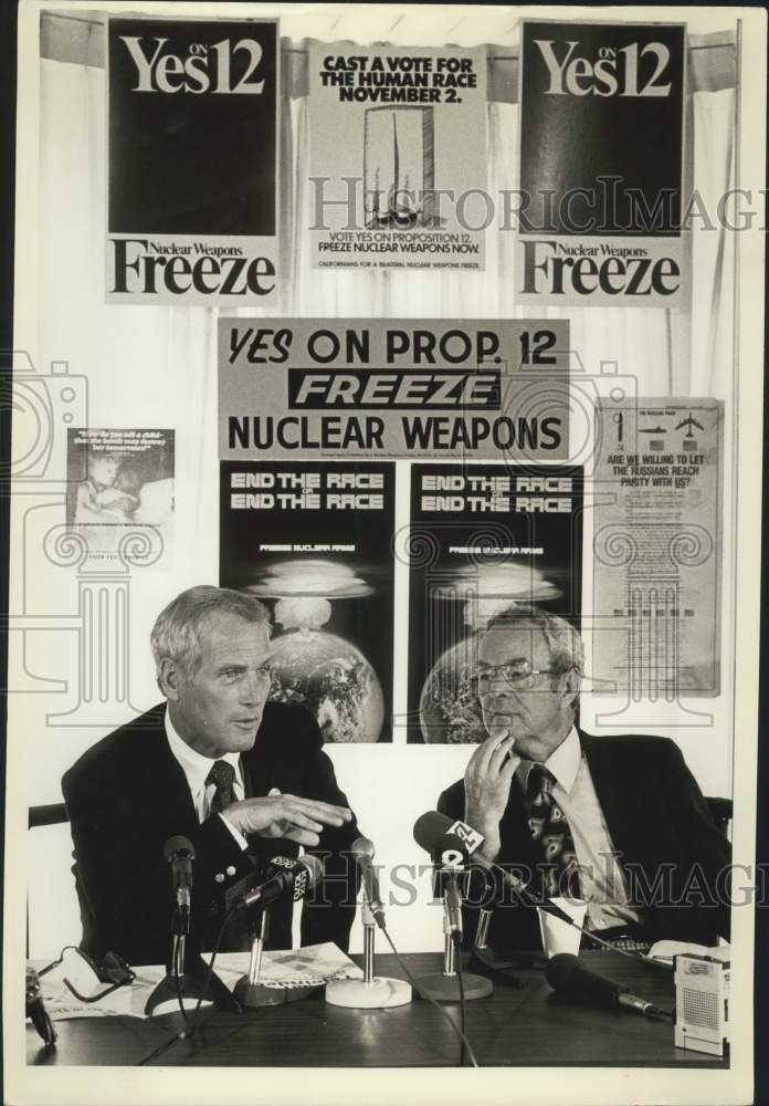 Press Photo Actor Paul Newman with co-star in scene - sax04930- Historic Images