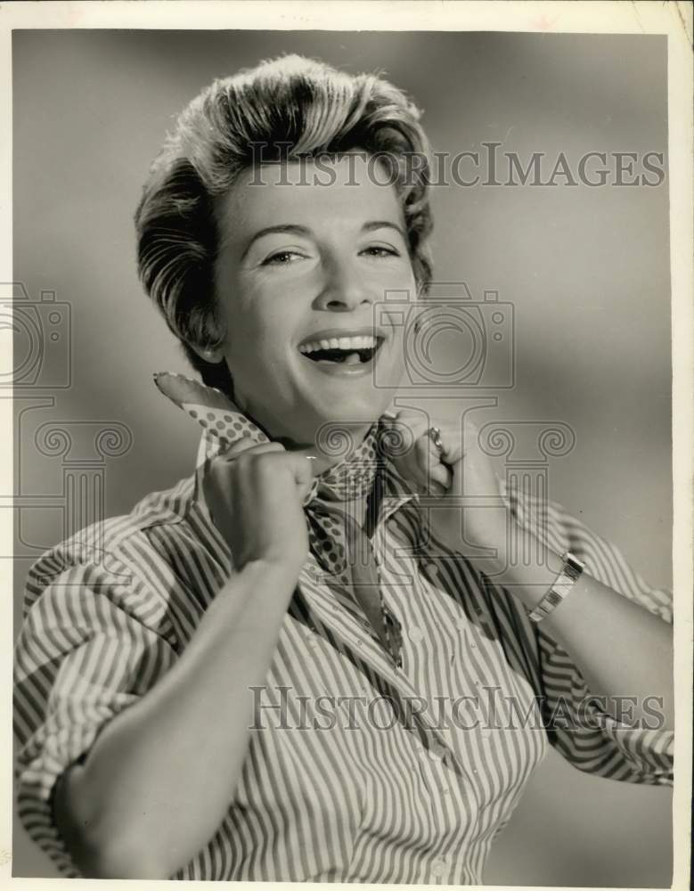 1957 Press Photo Actress Carole Matthews - sax05004- Historic Images