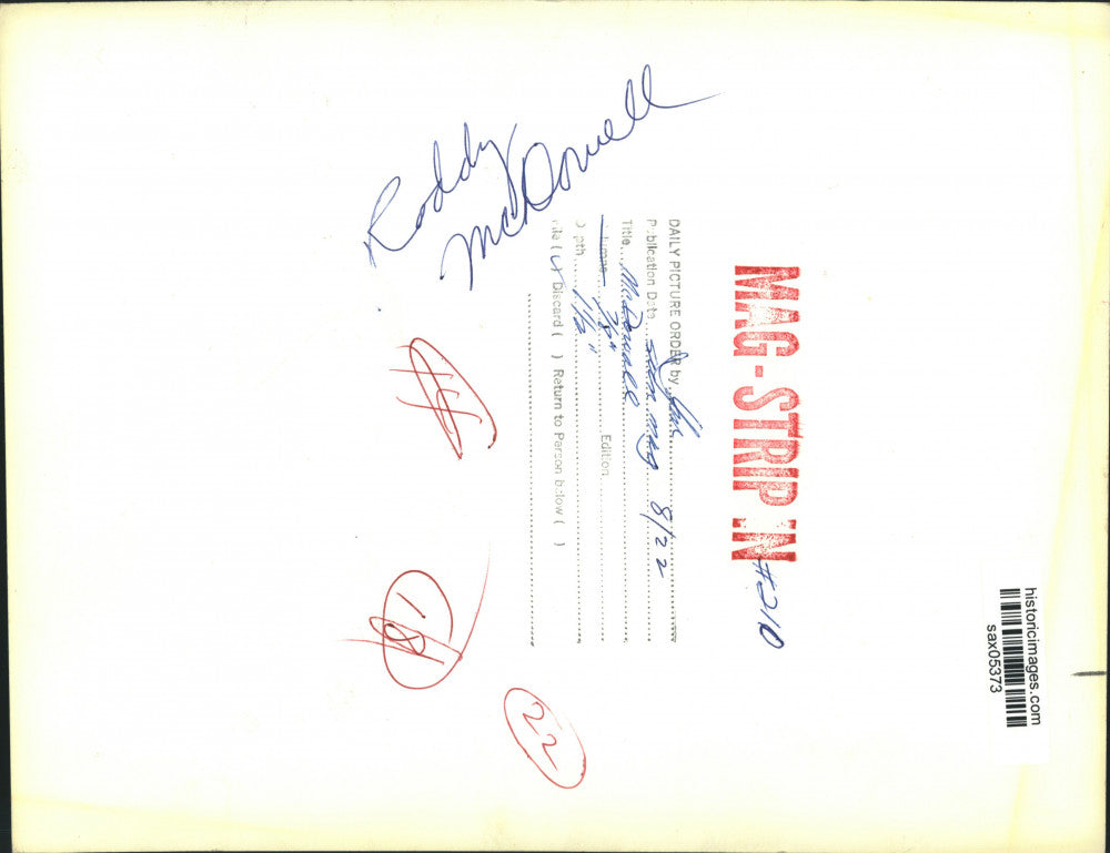 Press Photo Actor Roddy McDowell - sax05373