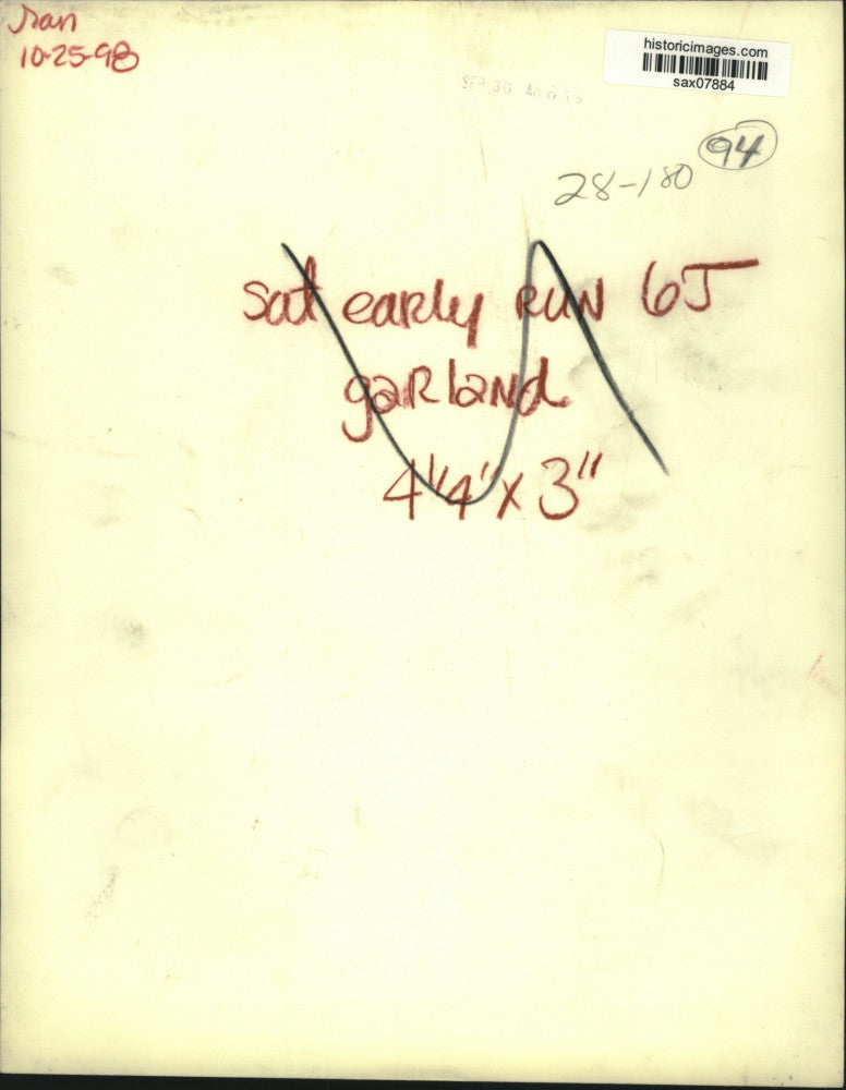 1998 Press Photo Singer Judy Garland in "A Star is Born" and "The Leopard"