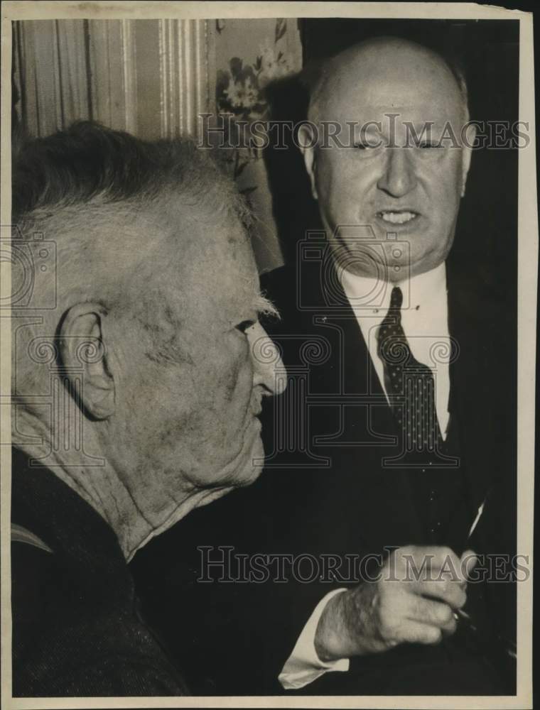 Press Photo John Nance Garner and Former Postmaster General Jim Farley in Uvalde