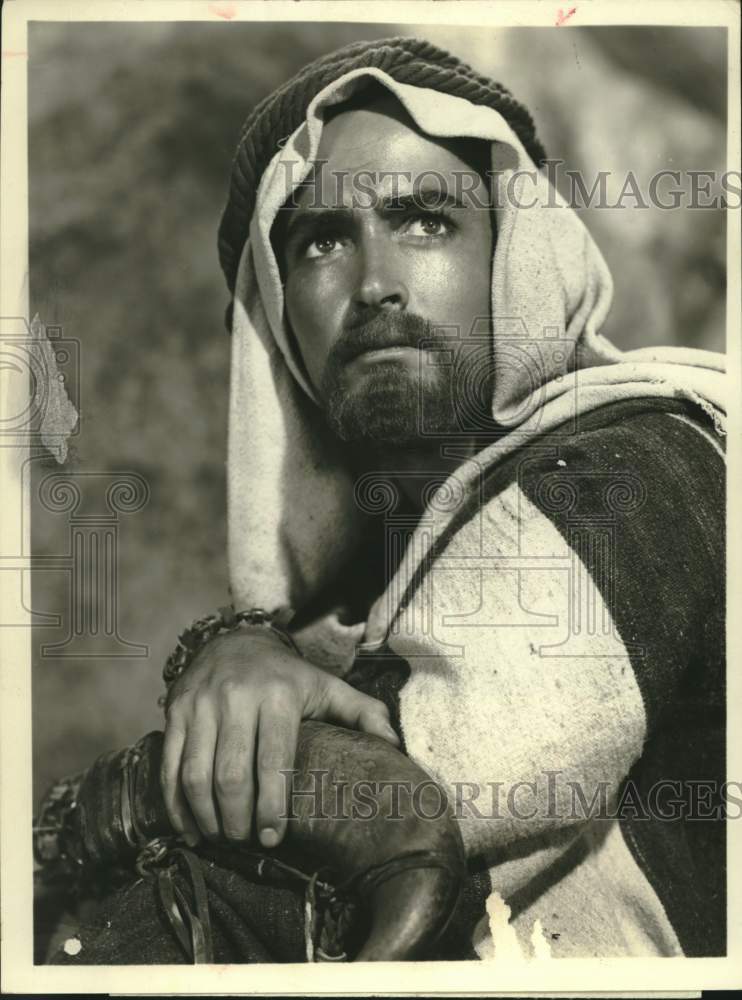 1980 Press Photo Actor John Derek on Television&#39;s &quot;The Ten Commandments&quot; Movie- Historic Images