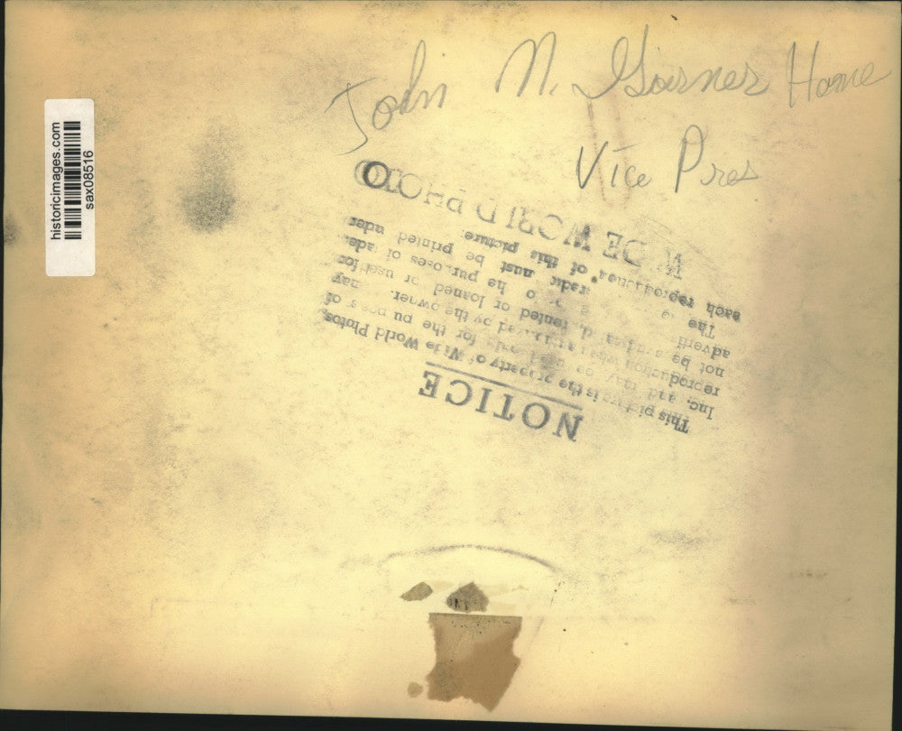 Press Photo Home of Vice President John N. Garner - sax08516