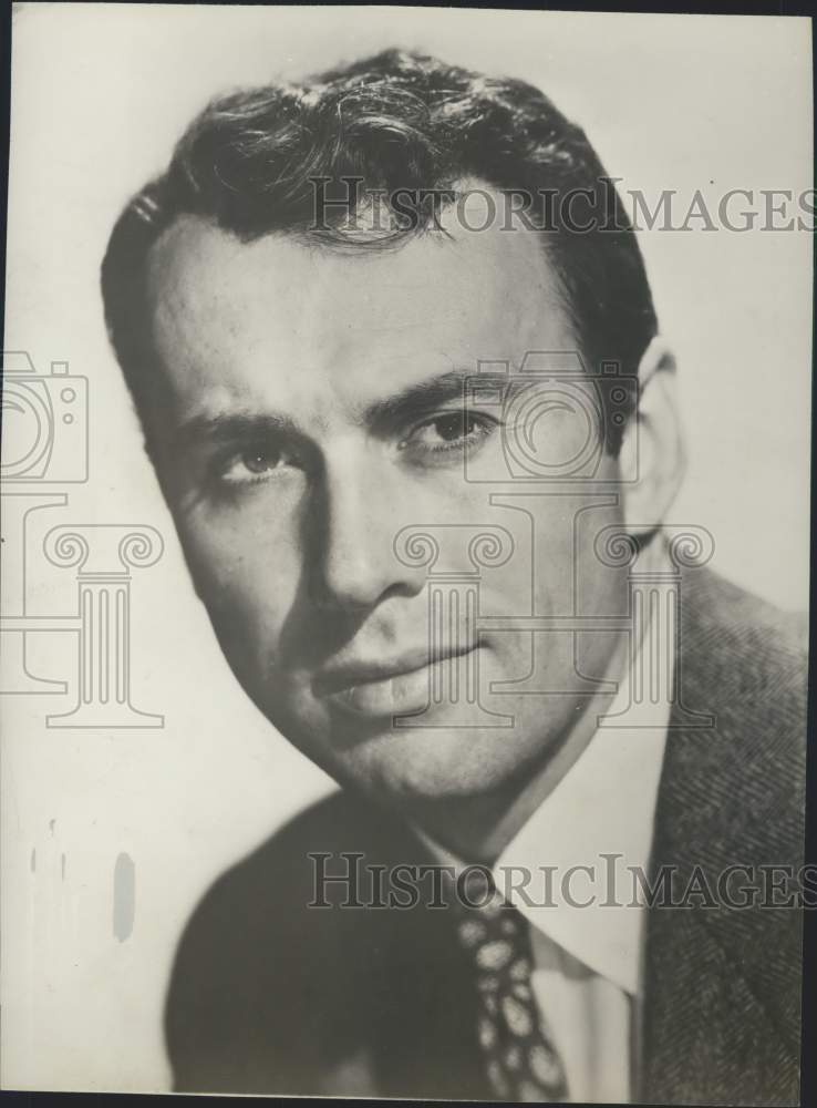 1955 Press Photo Actor Richard Kiley - sax09167- Historic Images