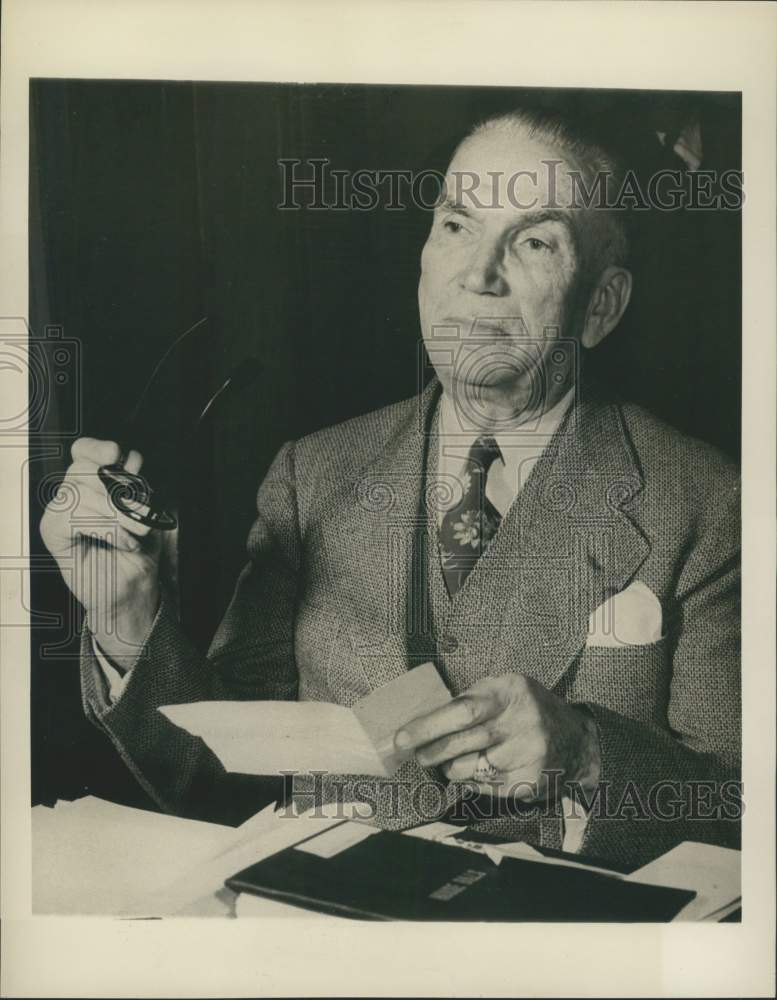 1947 Press Photo George T. Penny, North Carolina State Senator and Auctioneer- Historic Images