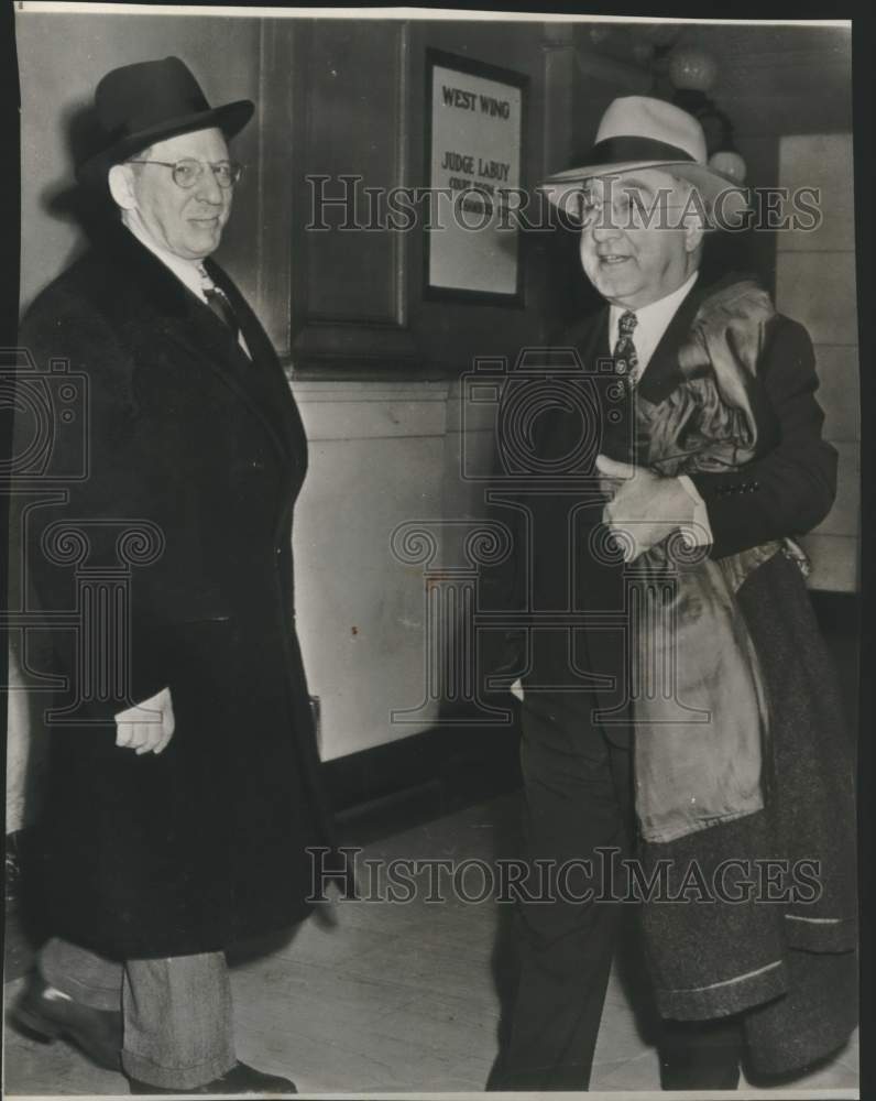 Press Photo James C. Petrillo with gentleman - sax10669- Historic Images