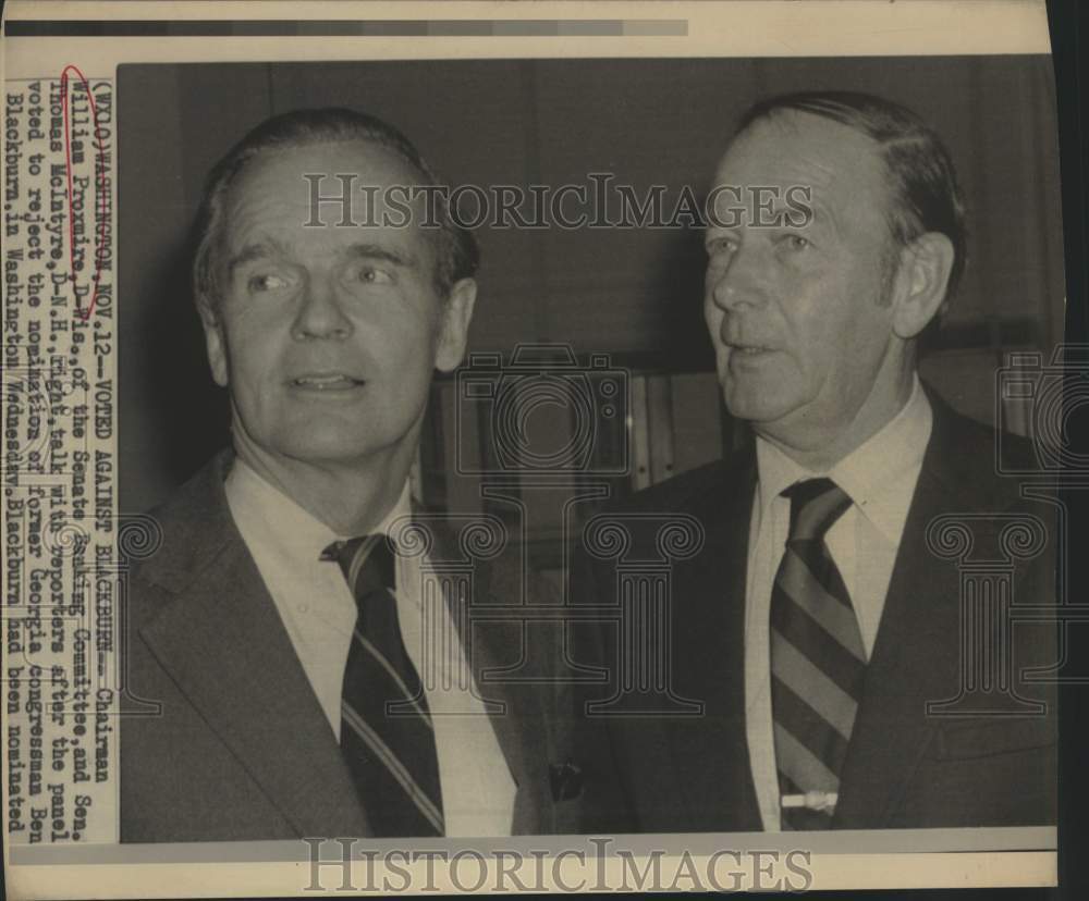 Press Photo Senators William Proxmire &amp; Thomas McIntyre, Washington - sax10893- Historic Images