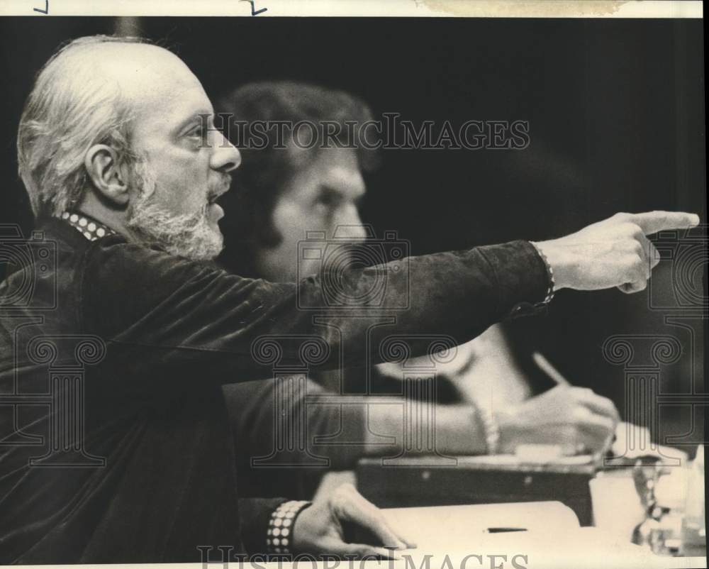 1974 Press Photo Author Harold Prince - sax10902- Historic Images