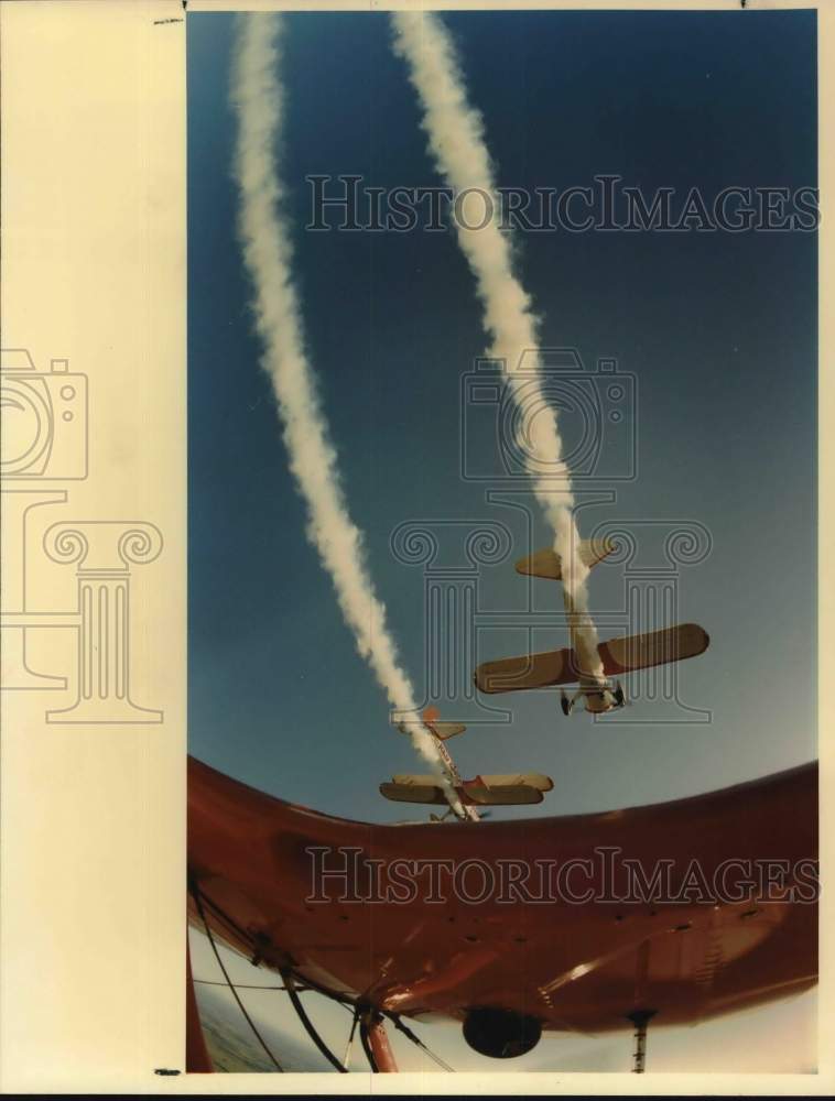 1981 Press Photo Red Baron Bi-plane, Stinson Field, Texas - sax11992- Historic Images