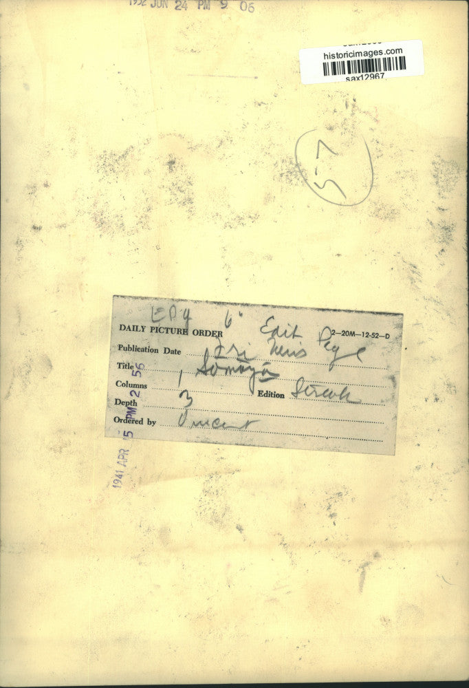 1947 Press Photo Nicaraguan General Anastasio Somoza - sax12967