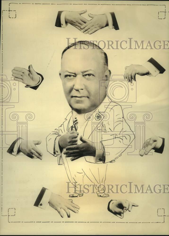 Press Photo "The Saturday Night Dancing Party" Band Leader B.A. Rolfe- Historic Images