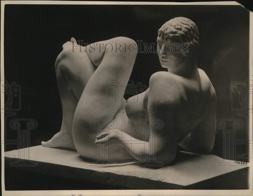 1921 Press Photo Charles Carey Ramsey&#39;s &quot;Pagan&quot; on display Metropolitan Museum- Historic Images