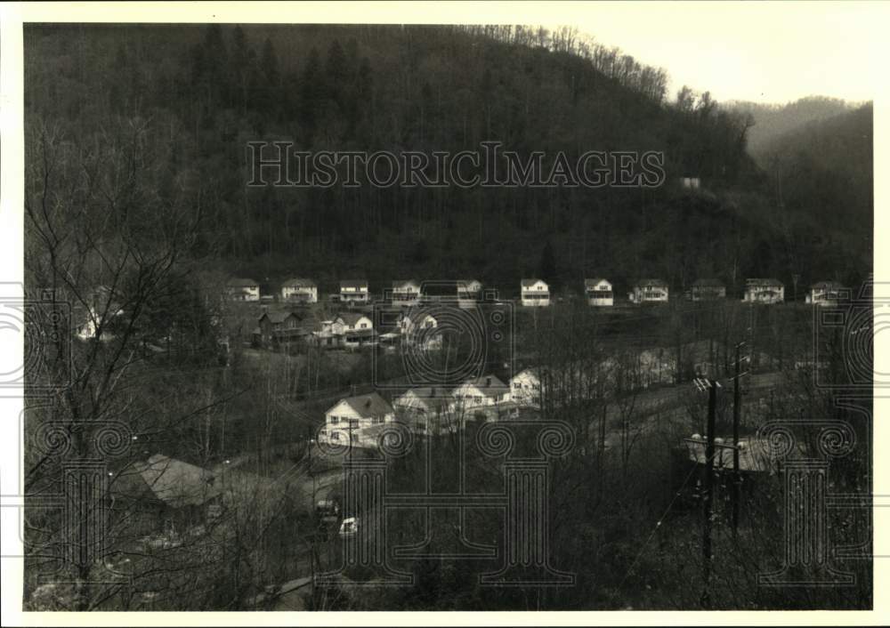 1986 Press Photo The town of Gary, West Virginia in the heart of Appalachia- Historic Images