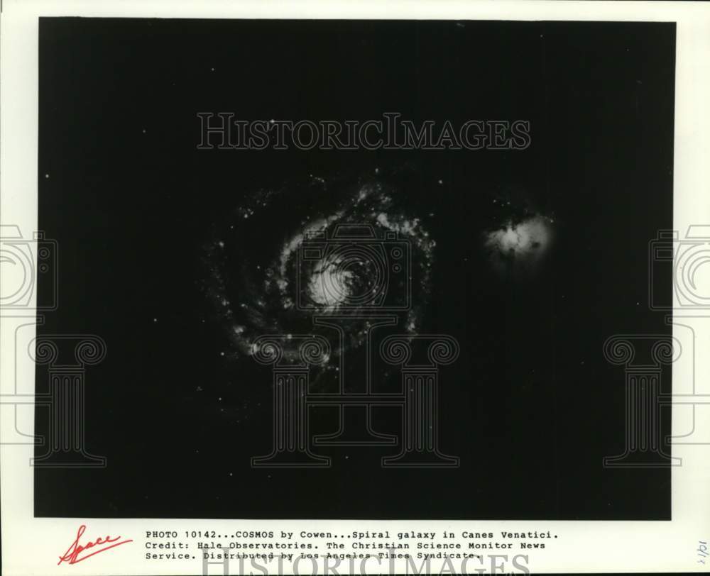 Press Photo Spiral galaxy in Canes, Venatici. - sax18425- Historic Images