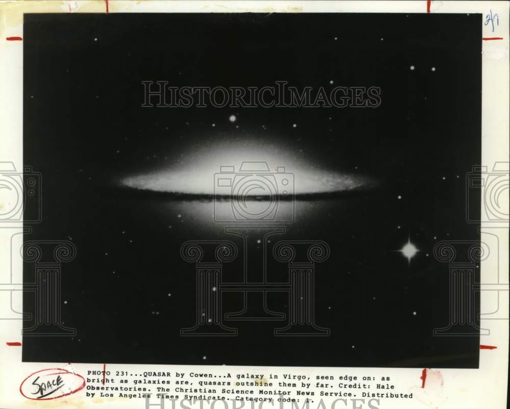 Press Photo Galaxy in Virgo. - sax18430