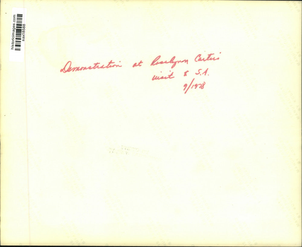 1978 Press Photo Demonstration at Rosalyn Carter's visit in San Antonio