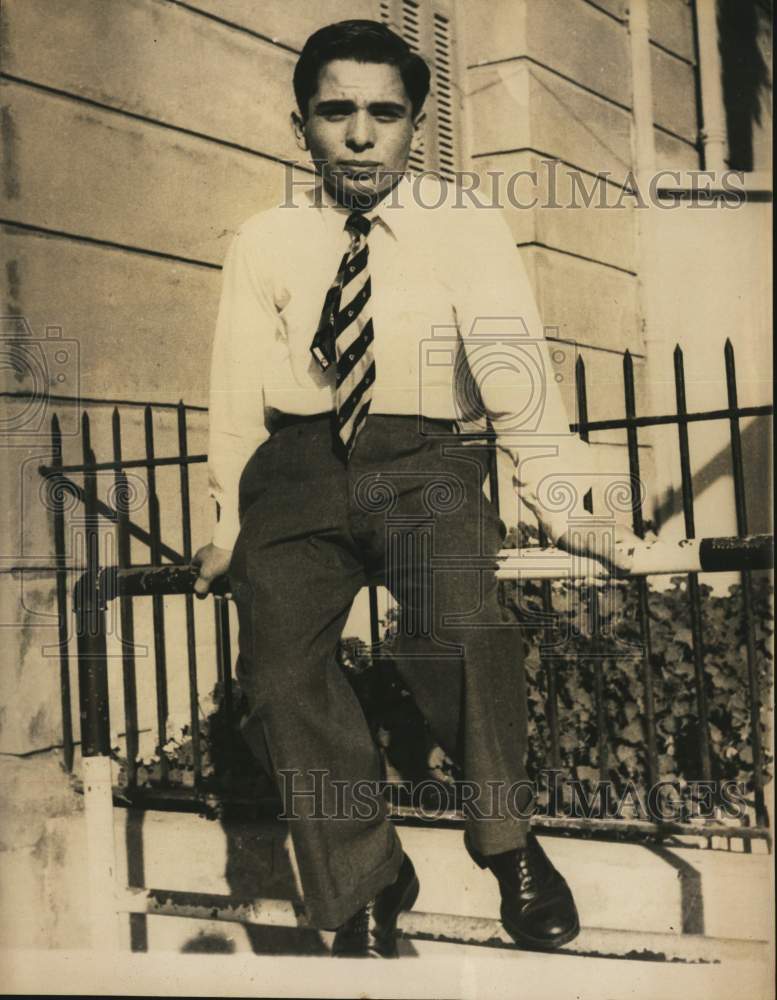 1952 Press Photo Crown Prince Hussein of Jordan - sax20083- Historic Images