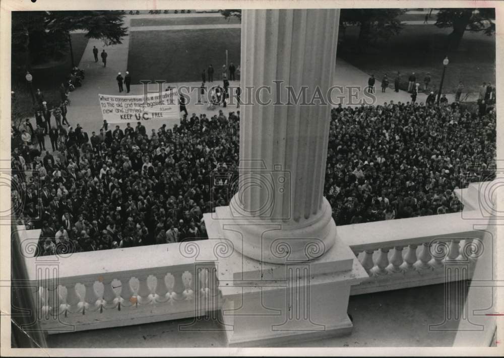 1969 Press Photo Students demonstration at University of California, Berkeley- Historic Images