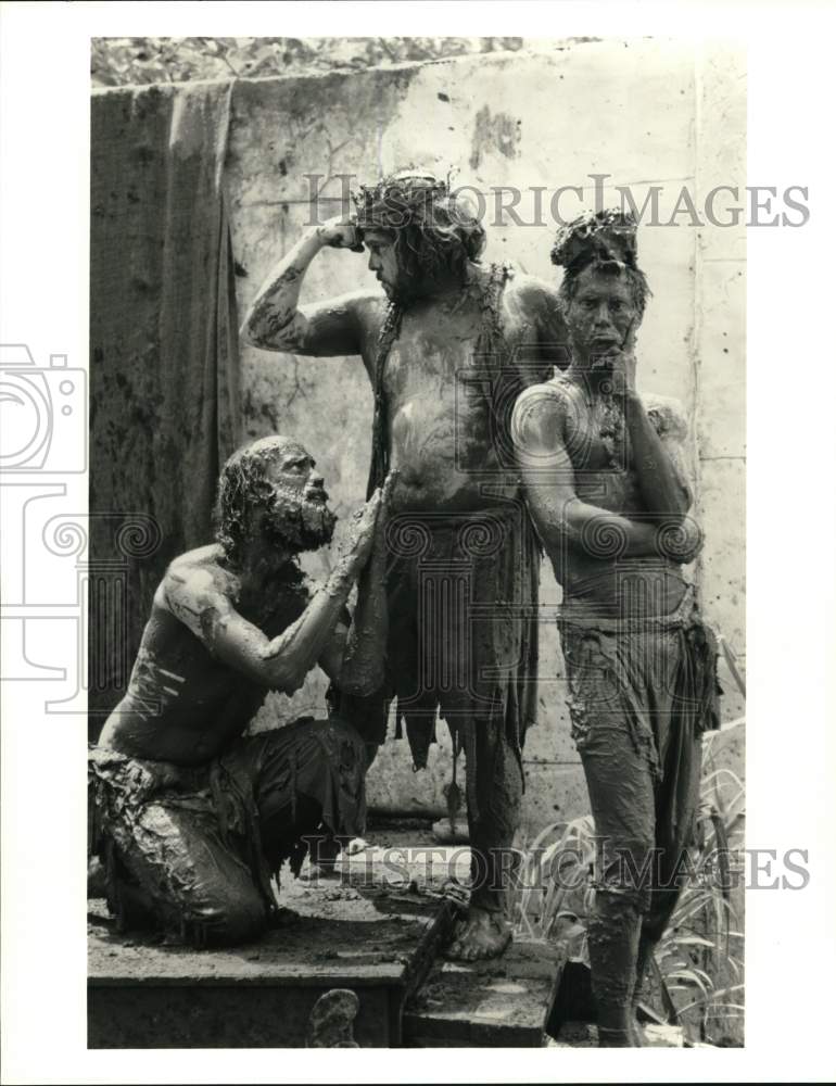1995 Press Photo Shakespeare in the Mud at Scarborough Faire Renaissance- Historic Images