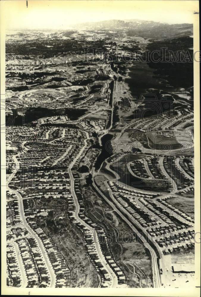 1979 Press Photo Aerial view showing the San Andreas Fault - sax22389- Historic Images