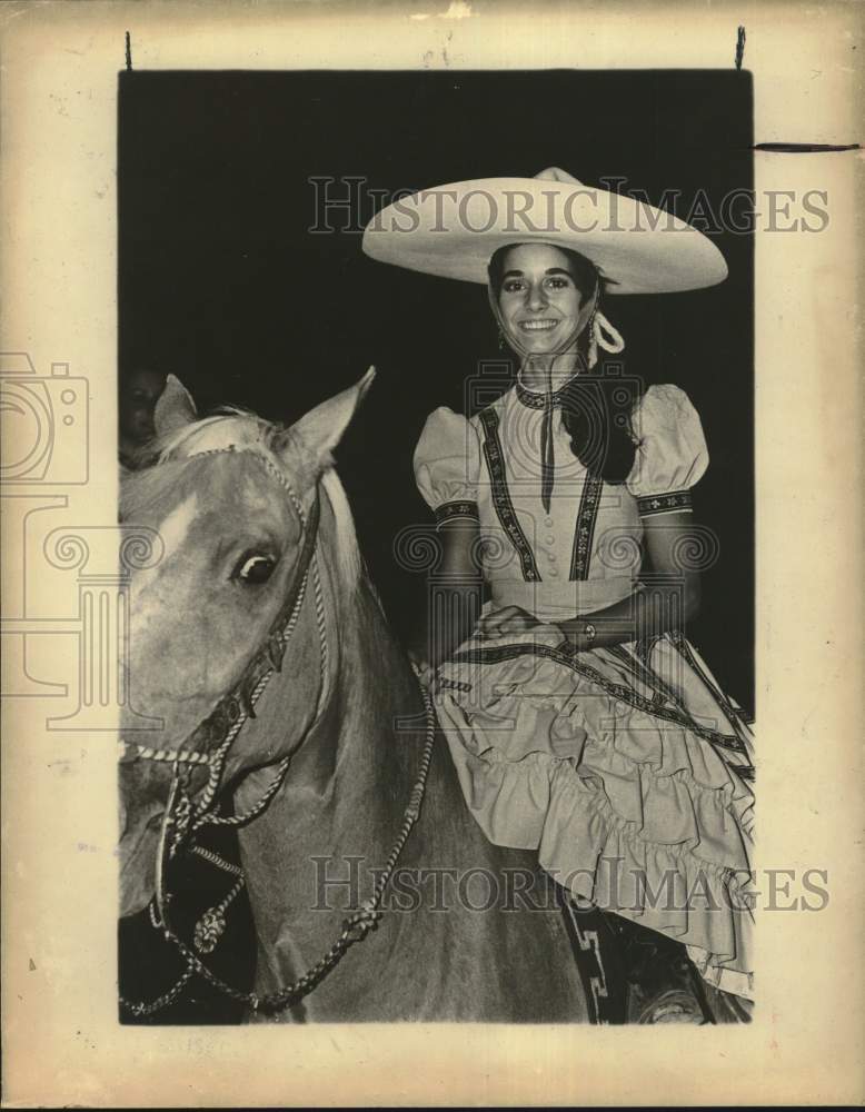 Press Photo Denise Narciso, a charro- Historic Images