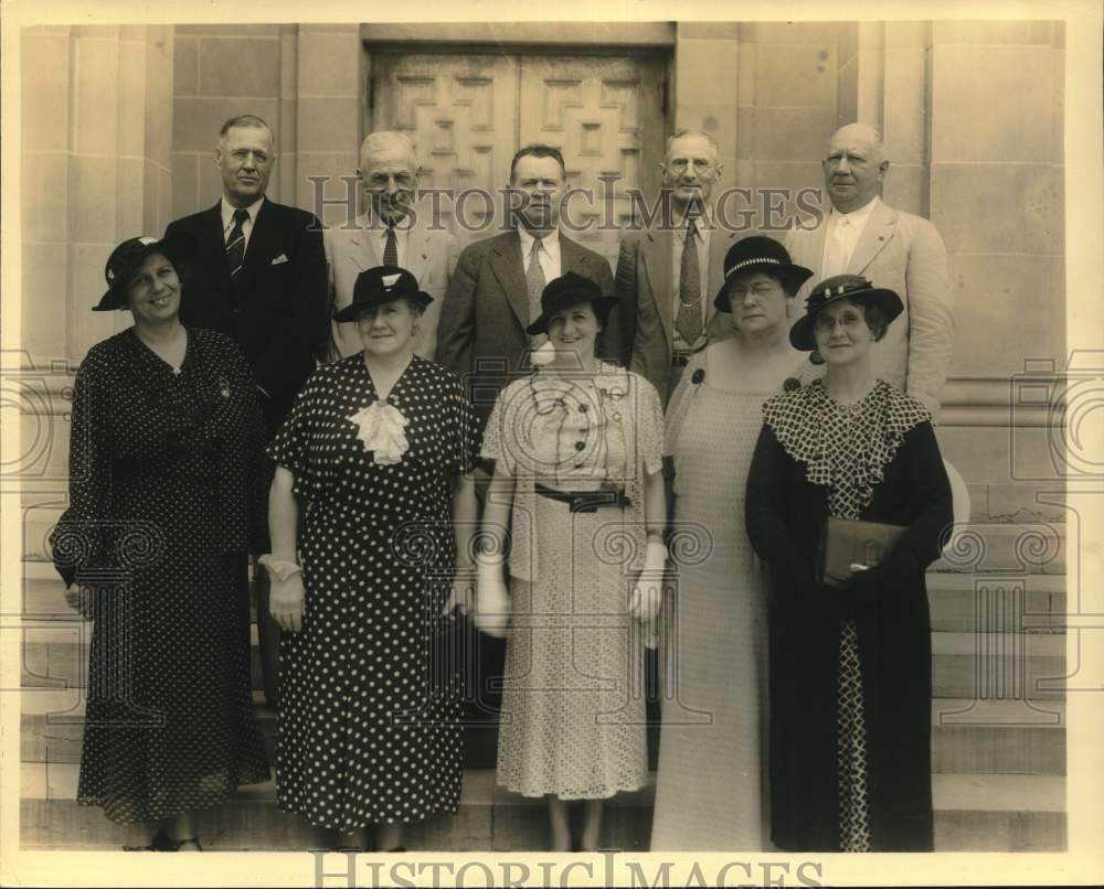 Press Photo Spanish American War veterans with their wives - sax24018- Historic Images
