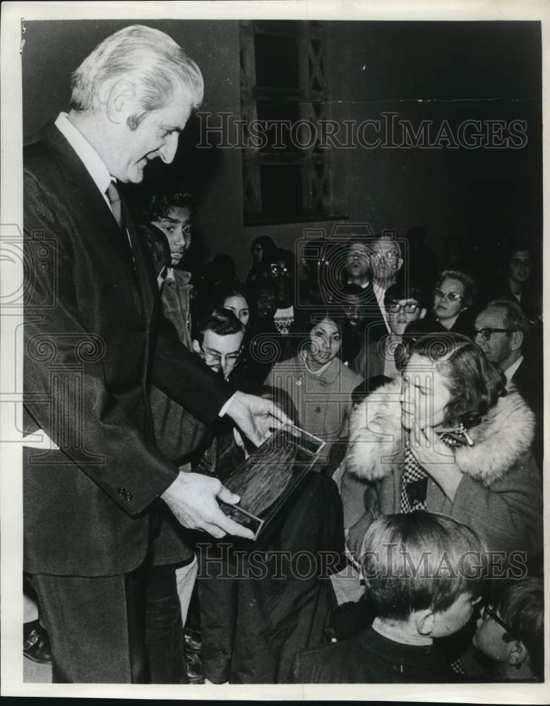 Press Photo Fernand Navarra, French Industrialist &amp; supposed Noah&#39;s Ark Wood- Historic Images