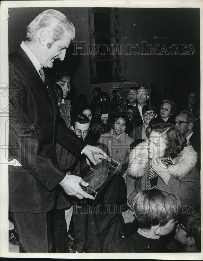 Press Photo Fernand Navarra, French Industrialist & supposed Noah's Ark Wood- Historic Images
